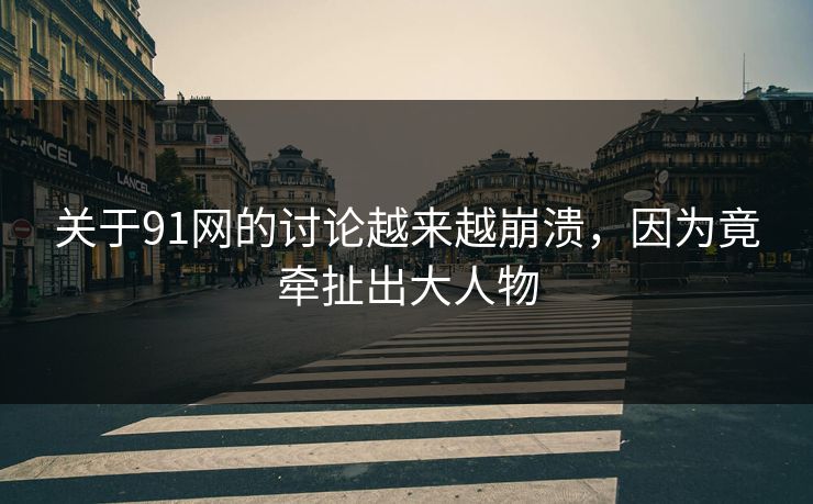 关于91网的讨论越来越崩溃，因为竟牵扯出大人物