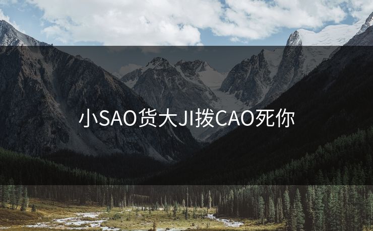 小SAO货大JI拨CAO死你